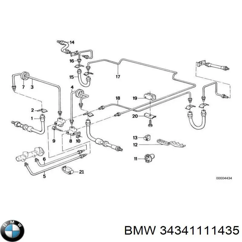 34341111435 BMW Розподільник гідроприводу гальмівної системи