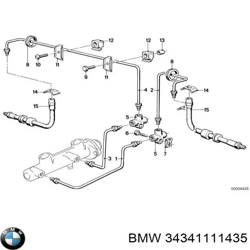 Трійник гальмівних трубок BMW 34341111435 ціна, від 4.54 USD