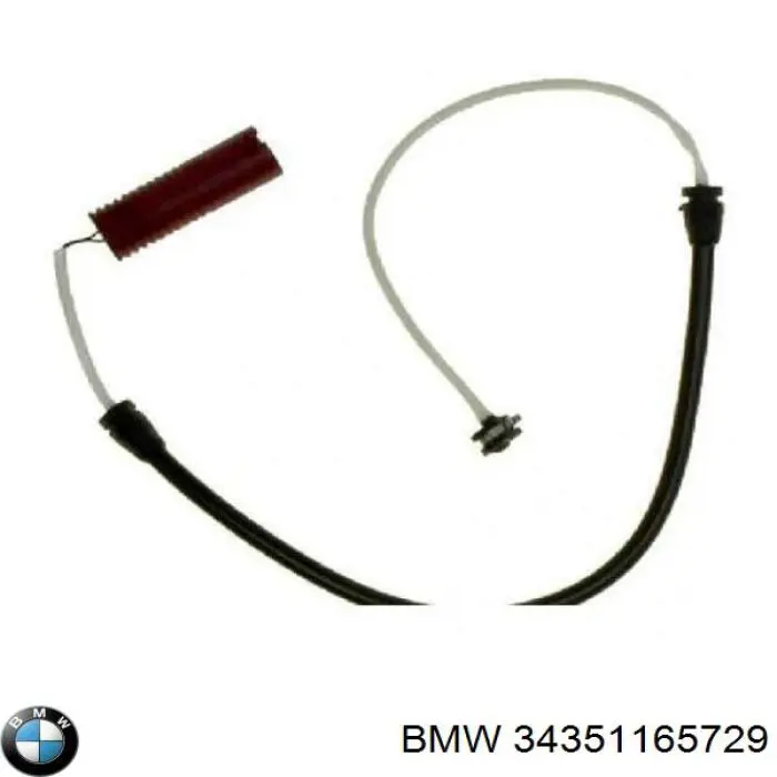 Датчик зносу гальмівних колодок, передній BMW 34351165729 ціна, від 5.86 USD