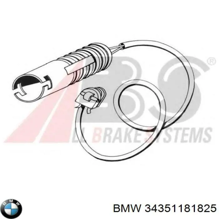 Датчик зносу гальмівних колодок, задній 34351181825 BMW