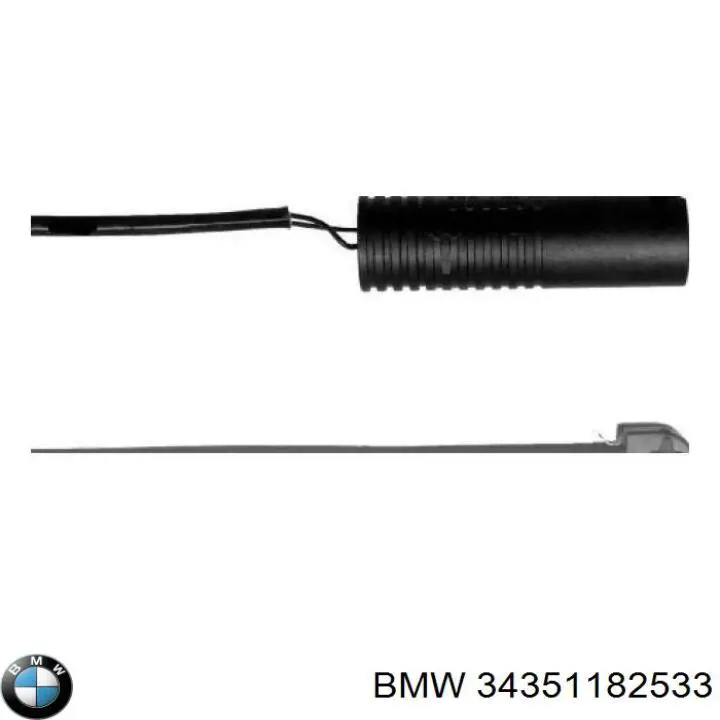 34351182533 BMW Датчик зносу гальмівних колодок, задній