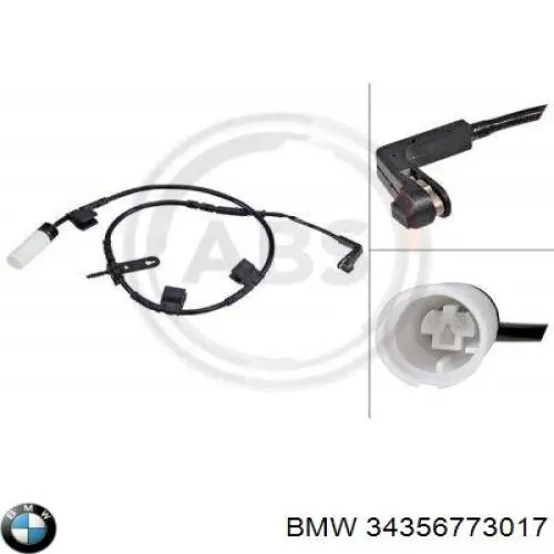 Датчик зносу гальмівних колодок, передній 34356773017 BMW