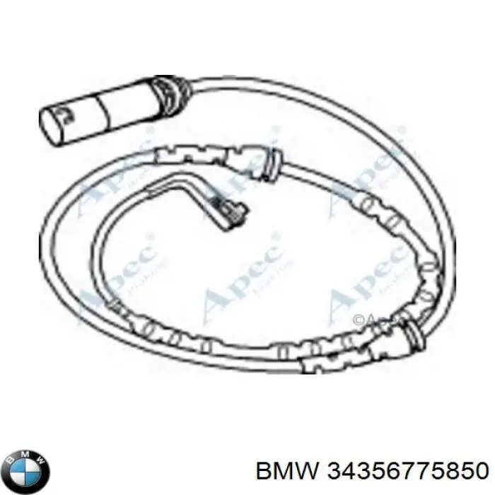 Купити 34356775850 BMW Сенсор зносу