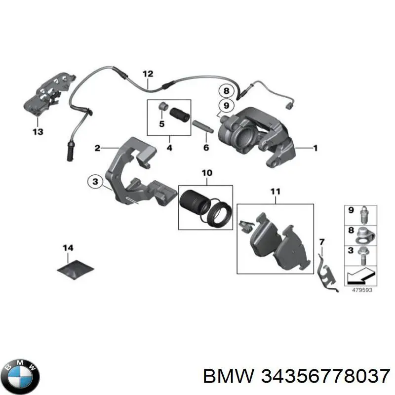 Купити 34356778037 BMW Датчик зносу гальмівних колодок