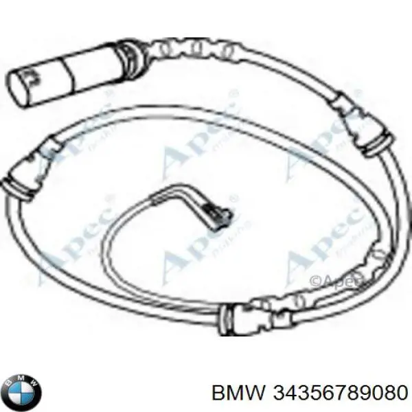 34356789080 BMW Датчик зносу гальмівних колодок, передній лівий