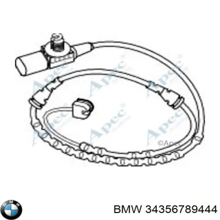 34356789444 BMW Сигналізатор знос гальмівних колодок