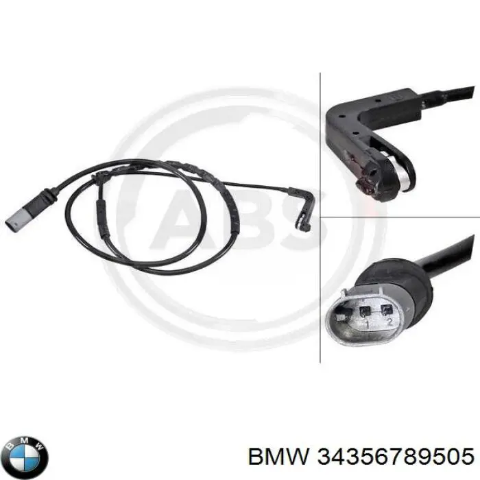 Датчик зносу гальмівних колодок, задній BMW 34356789505 ціна, від 11.31 USD