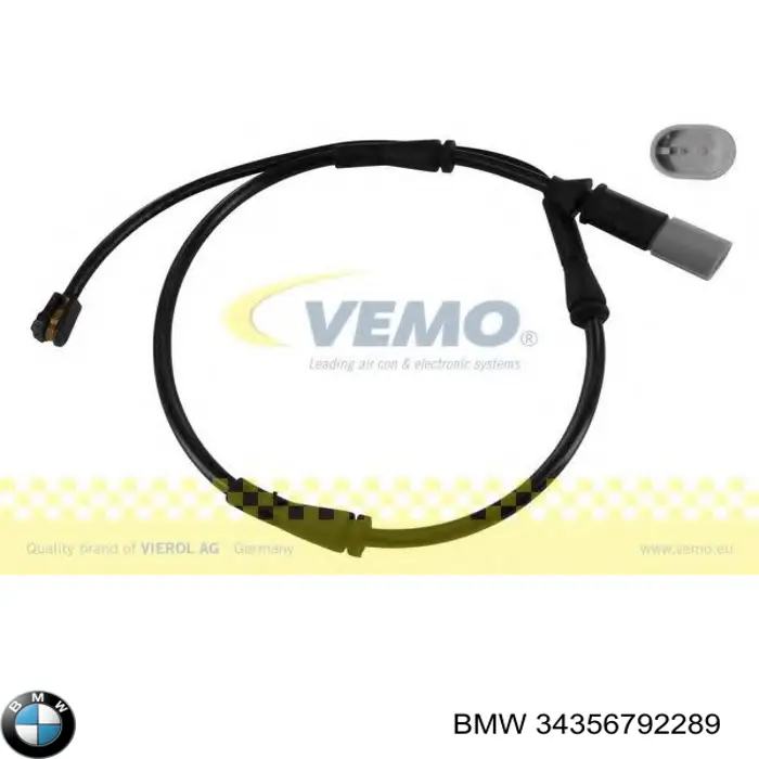34356792289 BMW Датчик зносу колодок