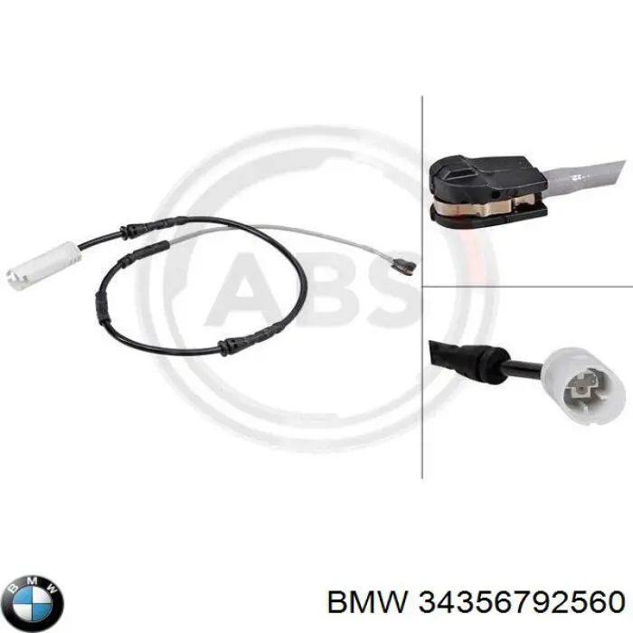 34356792560 BMW Датчик зносу колодок