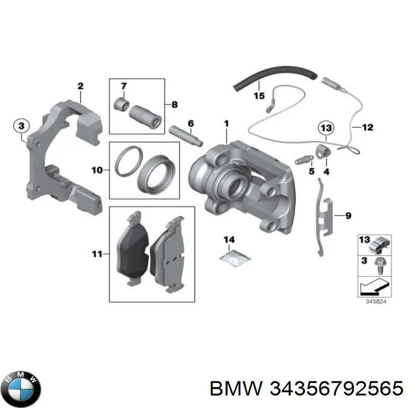 Купити 34356792565 BMW Датчик зносу гальмівних колодок