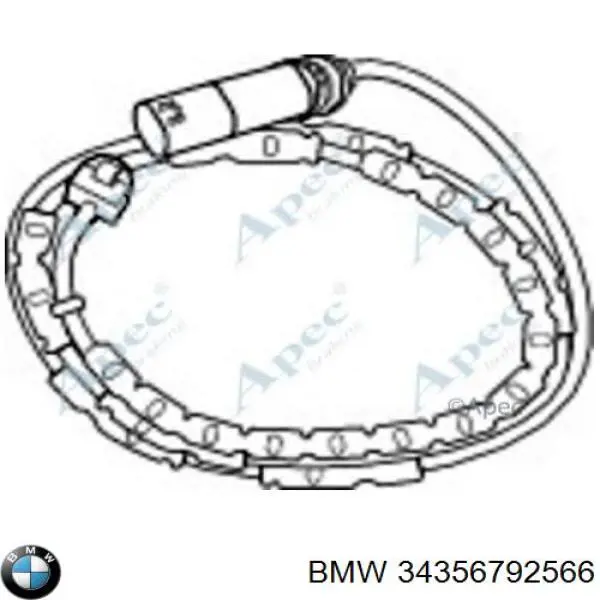 Датчик зносу гальмівних колодок, задній 34356792566 BMW