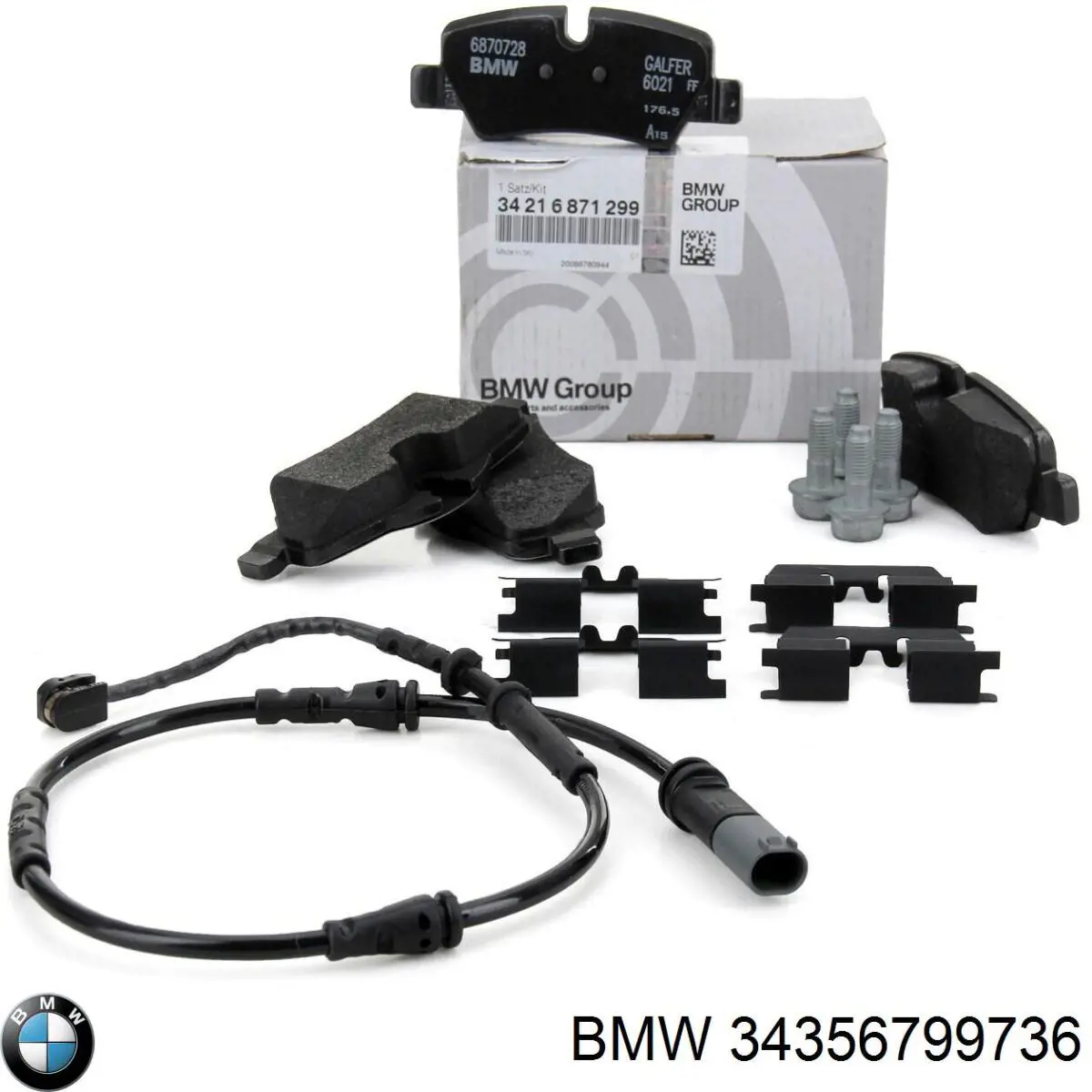 Купити 34356799736 BMW Датчик зносу гальмівних колодок, задній