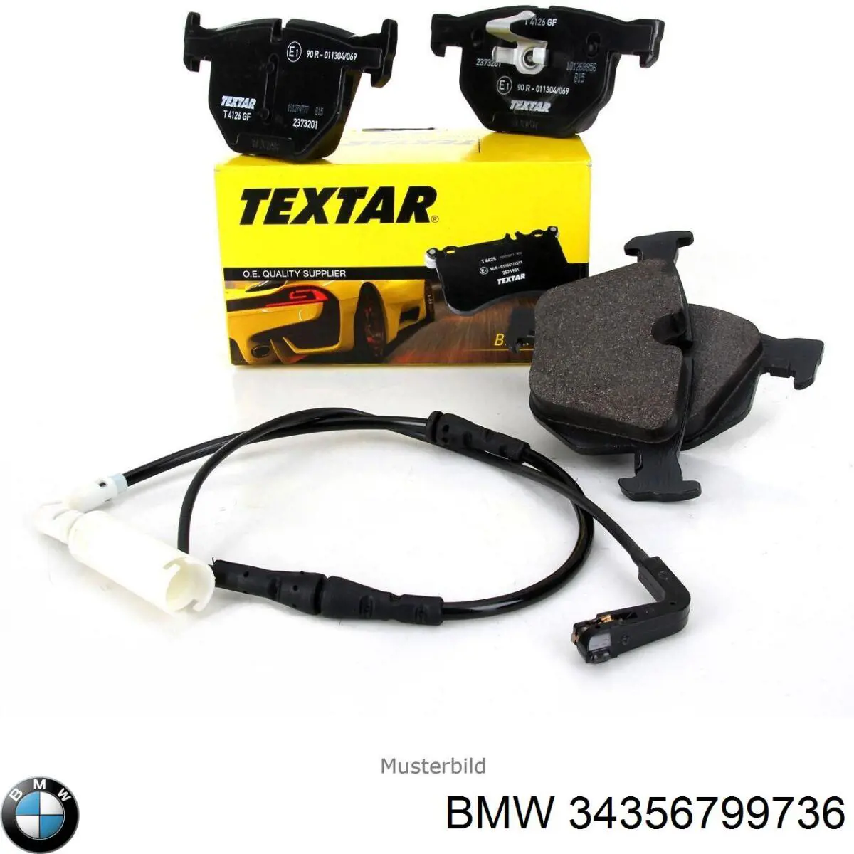34356799736 BMW Датчик зносу гальмівних колодок, задній