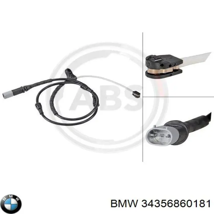 Датчик зносу гальмівних колодок, передній лівий 34356860181 BMW