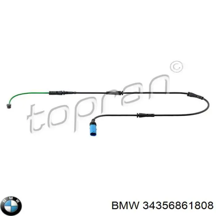 Датчик зносу гальмівних колодок, задній BMW 34356861808 ціна, від 14.29 USD