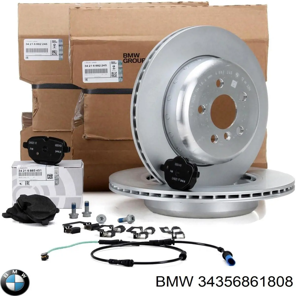 Датчик зносу гальмівних колодок, задній BMW 34356861808 ціна, від 14.29 USD