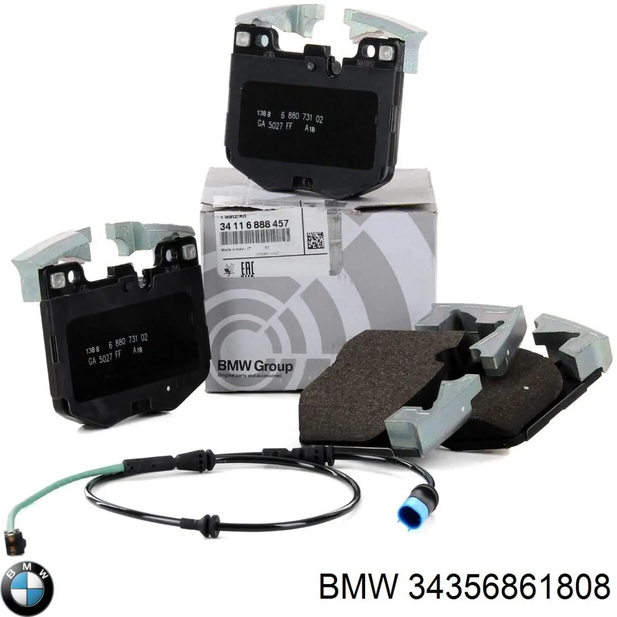 Датчик зносу гальмівних колодок, задній BMW 34356861808