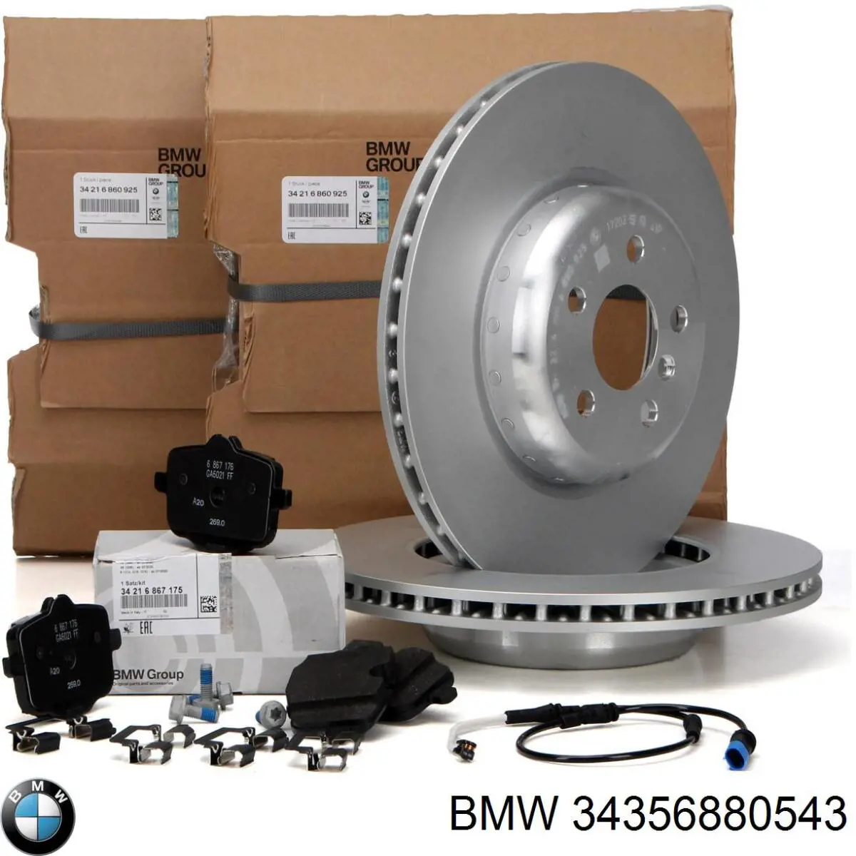 Датчик зносу гальмівних колодок, задній BMW 34356880543 ціна, від 17.34 USD