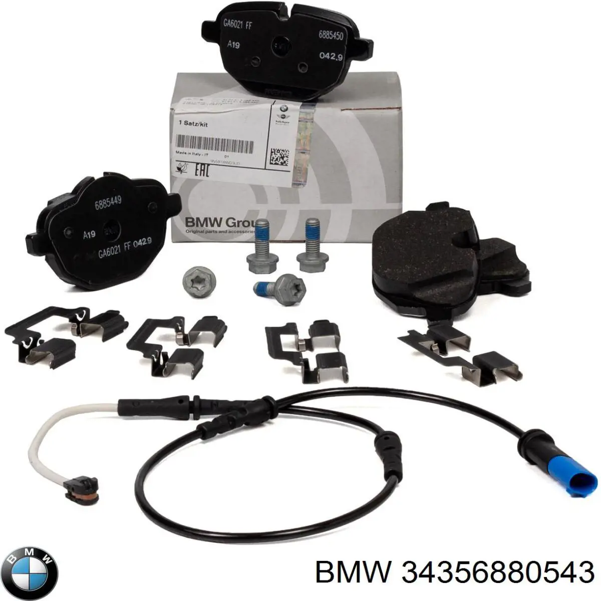 Датчик зносу гальмівних колодок, задній 34356880543 BMW