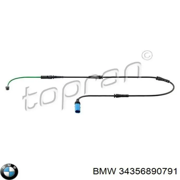 Датчик зносу гальмівних колодок, задній 34356890791 BMW