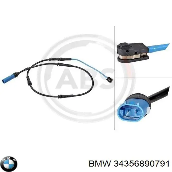 Датчик зносу гальмівних колодок, задній BMW 34356890791 ціна, від 14.27 USD