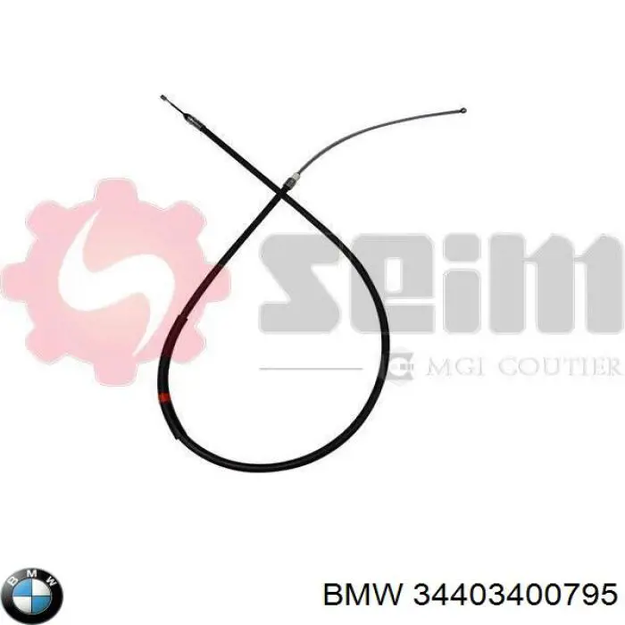 Трос стоянкового гальма задній лівий BMW 34403400795 ціна, від 10.48 USD