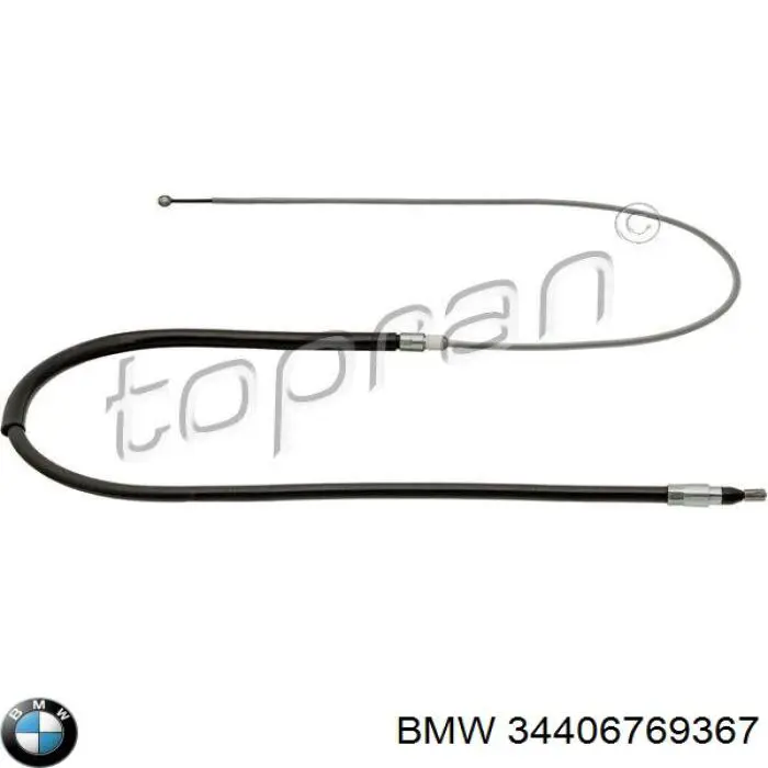 Трос ручного гальма задній, правий/лівий 34406769367 BMW