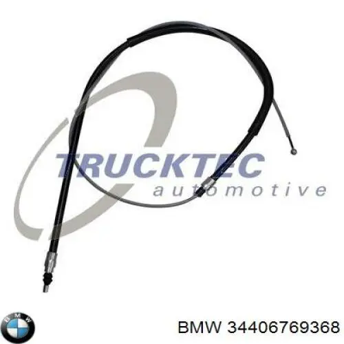 34406769368 BMW Трос ручного гальма задній, правий/лівий