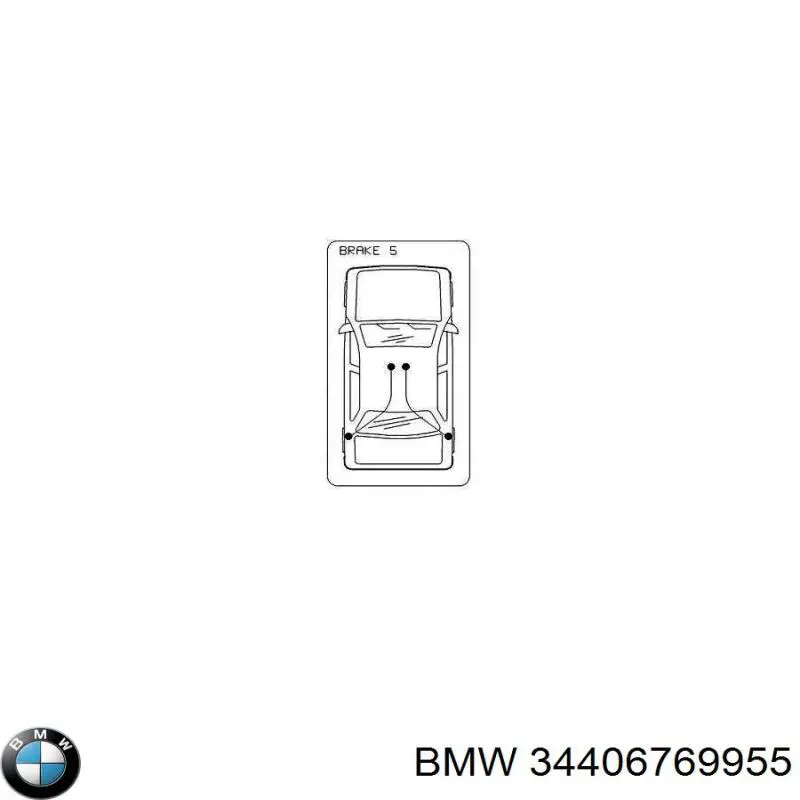 Трос ручного гальма задній, лівий 34406769955 BMW