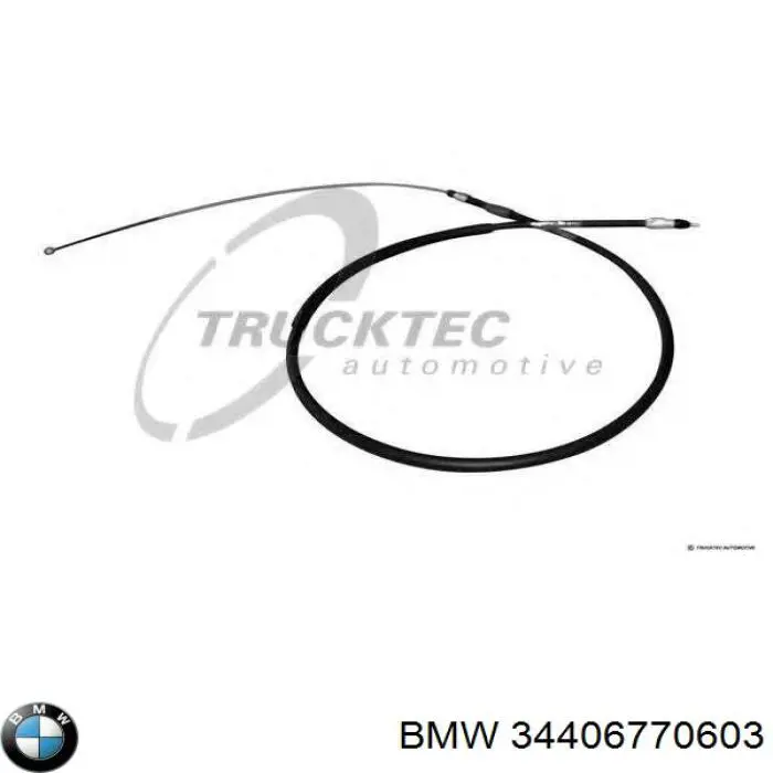 Трос ручного гальма задній, лівий 34406770603 BMW