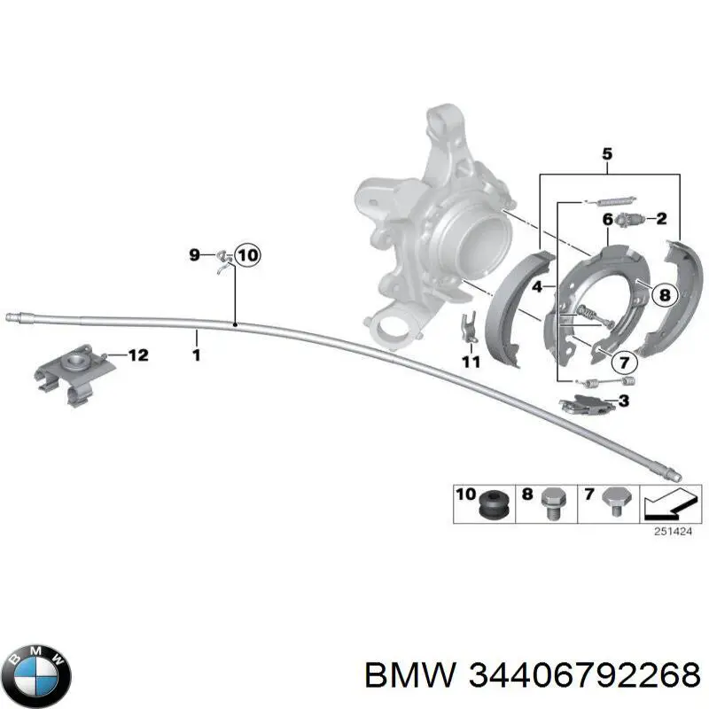 34406792268 BMW Гальмо стоянкове