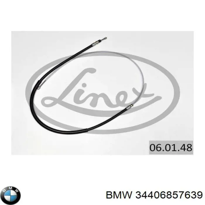 Трос ручного гальма задній, правий/лівий BMW 34406857639 ціна, від 9.01 USD