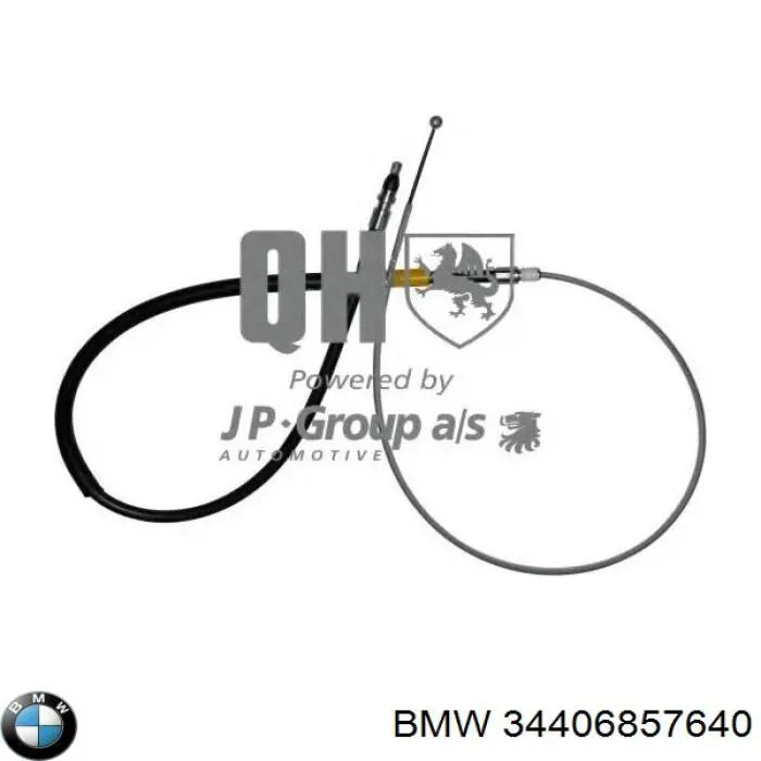 34406851832 BMW Трос ручного гальма задній, правий/лівий
