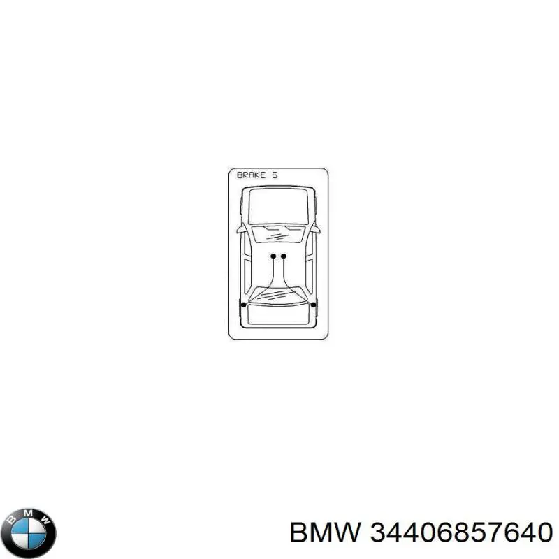 Трос ручного гальма задній, правий/лівий BMW 34406857640 ціна, від 12.28 USD