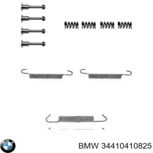 Монтажний комплект задніх барабанних колодок BMW 34410410825 ціна, від 7.79 USD