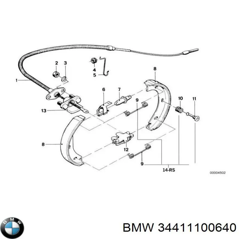 Купити 34411100640 BMW Пістон (кліп) кріплення накладок порогів