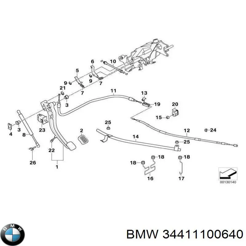 Пістон (кліп) кріплення накладок порогів BMW 34411100640 ціна, від 6.14 USD