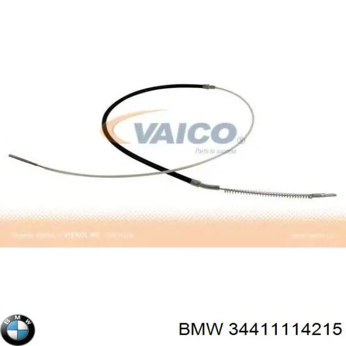 Купити 34411114215 BMW Трос ручного гальма задній, правий/лівий