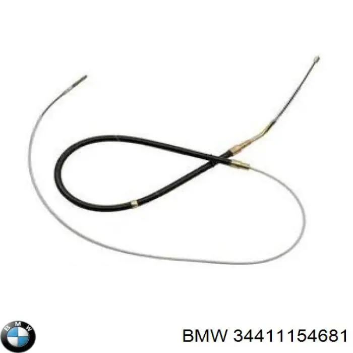 Трос ручного гальма задній, правий/лівий 34411154681 BMW