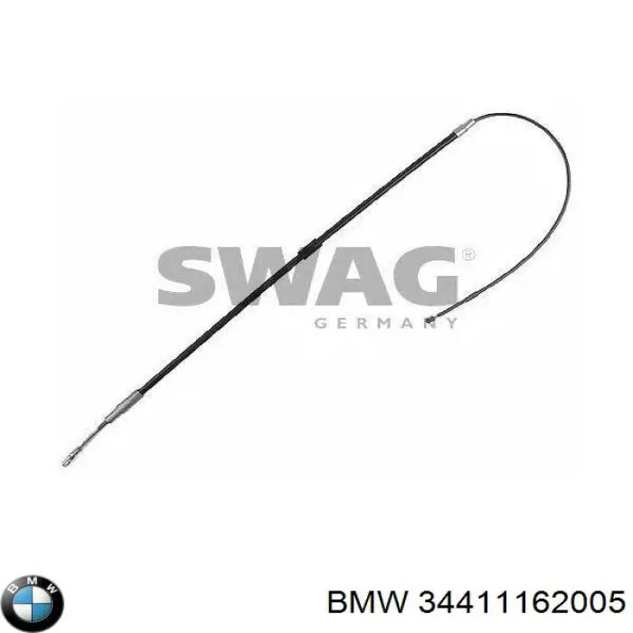 Купити 34411162005 BMW Трос ручного гальма задній, правий/лівий