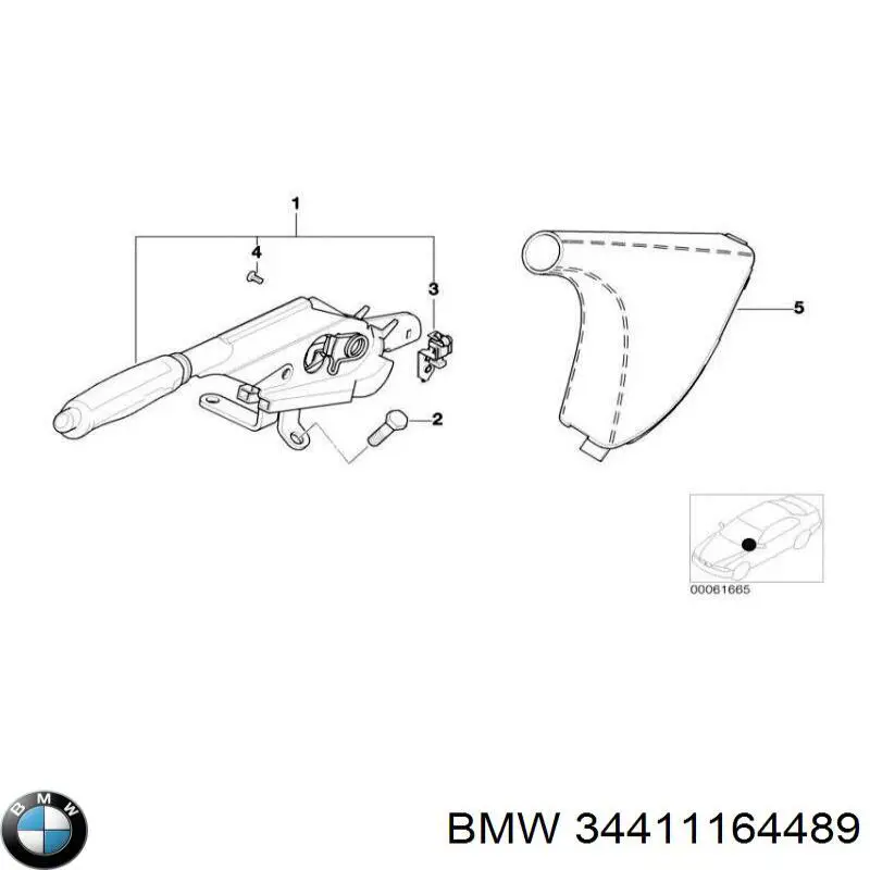 34411164489 BMW Ручник