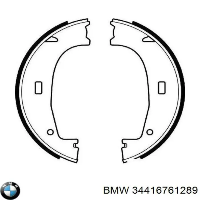 34416761289 BMW Гальмівні колодки ручника