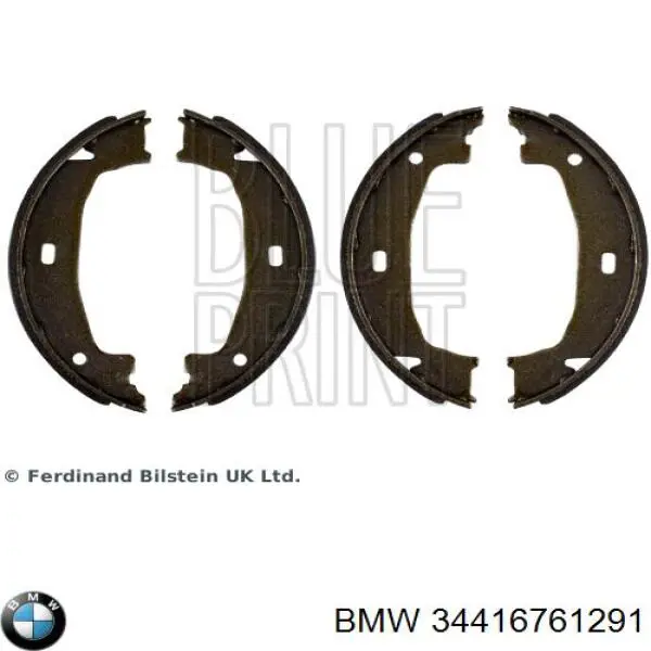 Колодки ручника / стоянкового гальма BMW 34416761291 ціна, від 14.51 USD