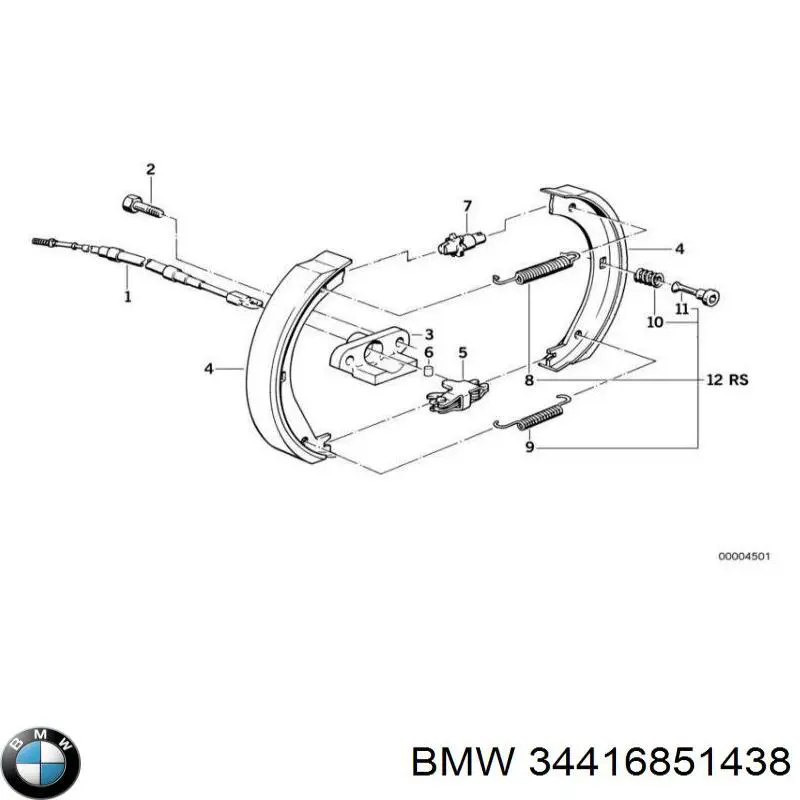 Купити 34416851438 BMW Регулятор заднього барабанного гальма