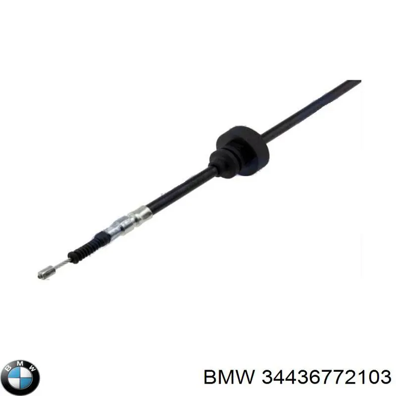 34436772103 BMW Трос ручного гальма задній, лівий