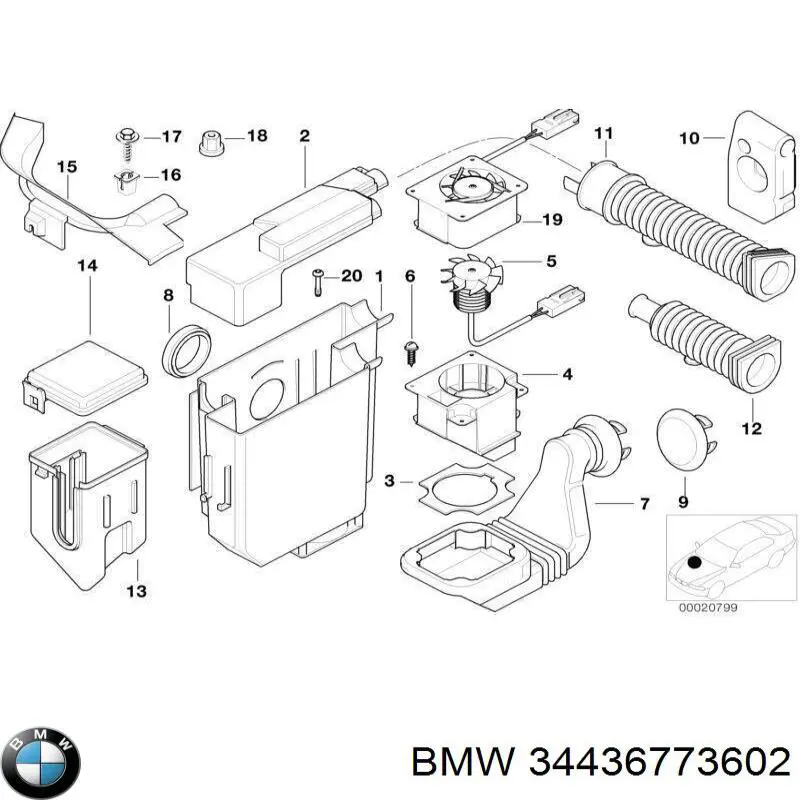  BMW 34436773602 ціна, від 7.24 USD