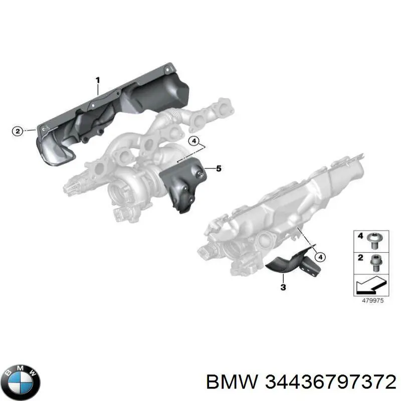 34436785430 BMW Трос ручника задній правий