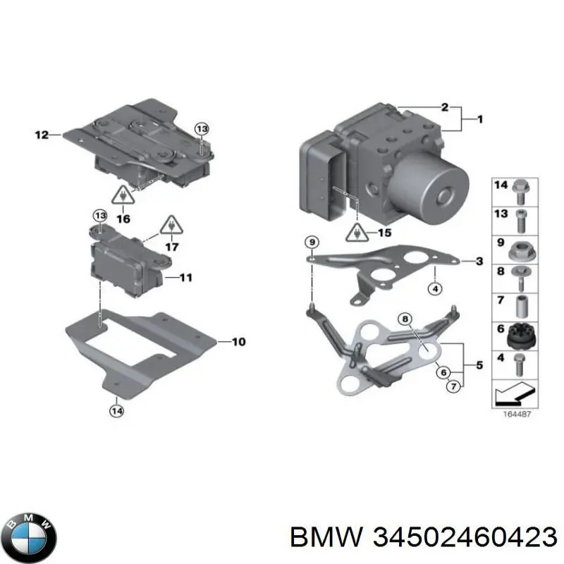 34502460423 BMW Блок управління АБС (ABS)