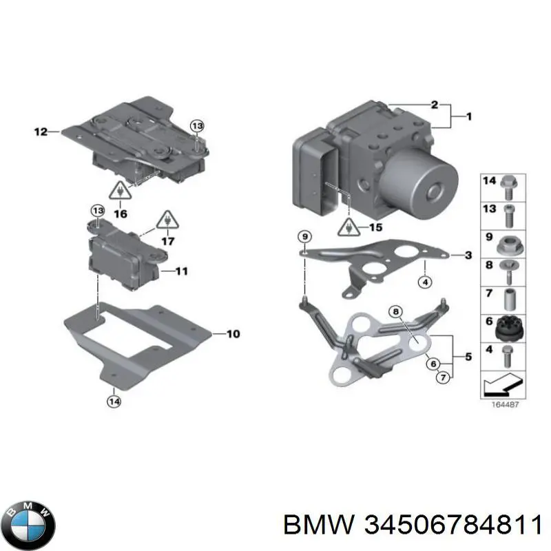 Блок АБС гідравлічний BMW 34502460457 ціна, від 238.63 USD