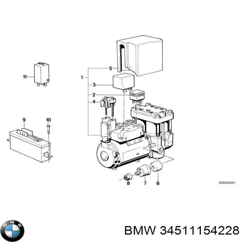 Реле електричне багатофункціональне 34511154228 BMW